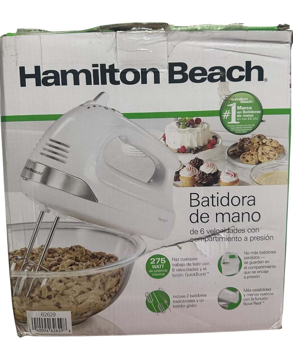 Hamilton Beach 6 Speed Hand Mixer White 62629